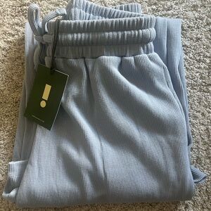 Daily Drills Light Blue Wide Leg Pants